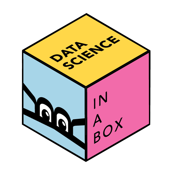 Hex logo that says "Data Science in a Box"
